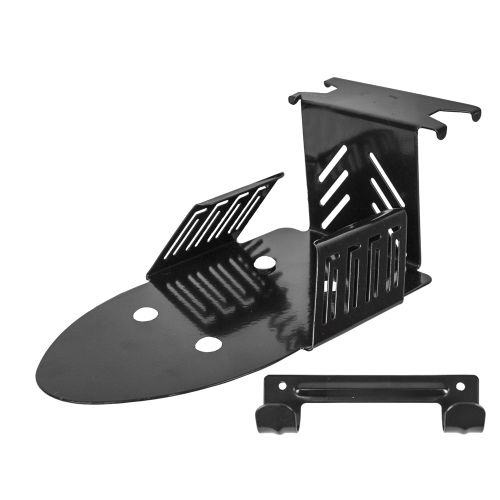 Pressto Valet Iron Organizer with Hanger for Board, Wall Mount, Black